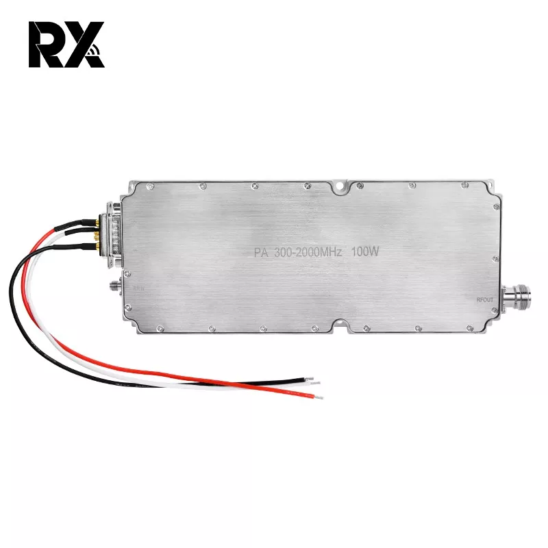 100W RF पावर एम्पलीफायर मोड्युल 300 -2000MHz 32V 8A उच्च लाभ