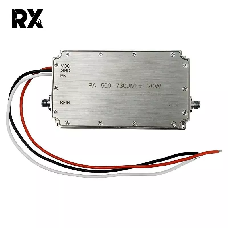 20W 500-7300MHz अल्ट्रावाइडब्यान्ड पावर एम्पलीफायर