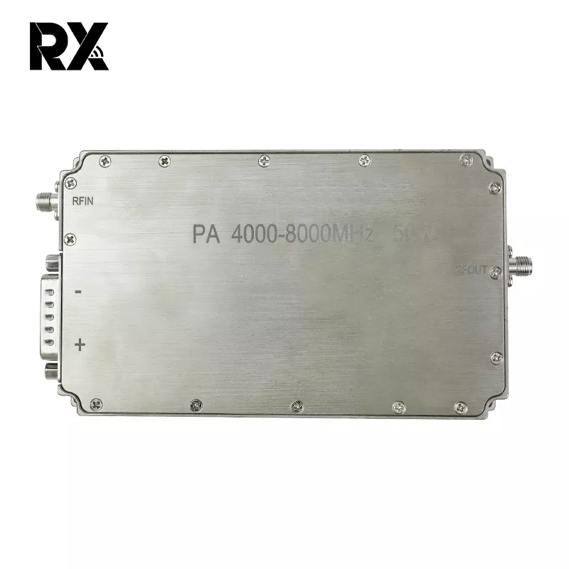 अल्ट्रा-वाइडब्यान्ड सी-ब्यान्ड 4-8 GHz 50W पावर एम्पलीफायर RF प्रणाली